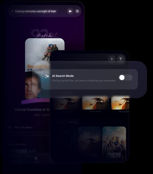 AI Search Mode - Search with partial title, story you remember, or whatever. Get the Best Match and more.